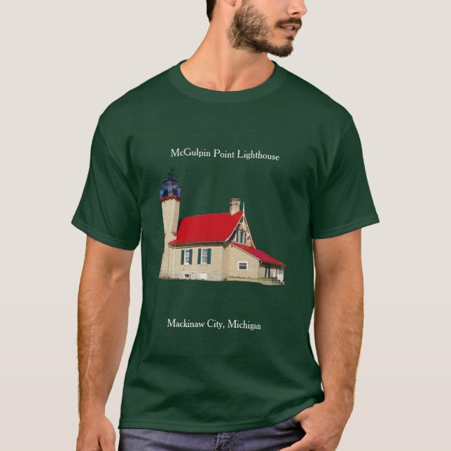 McGulpin Point Lighthouse 2019 dark T-Shirt (Front)