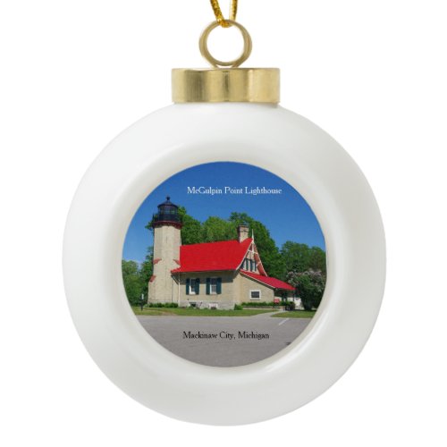 McGulpin Point Lighthouse ball ornament