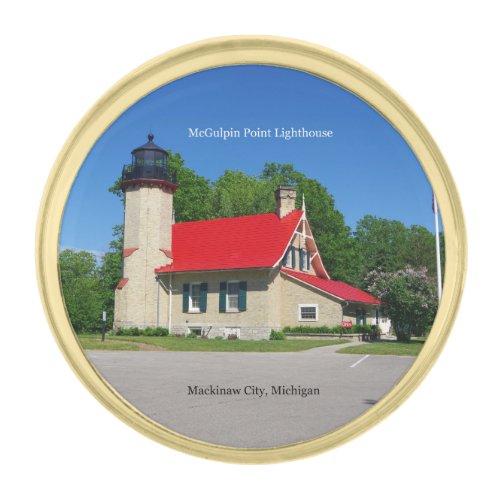 McGulpin Point Lighthouse lapel pin