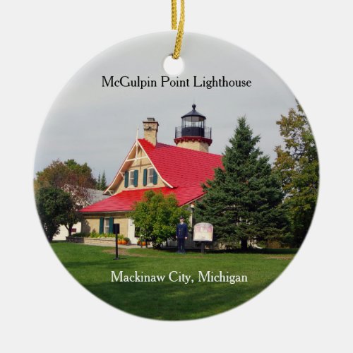 McGulpin Point Lighthouseredroof ornament
