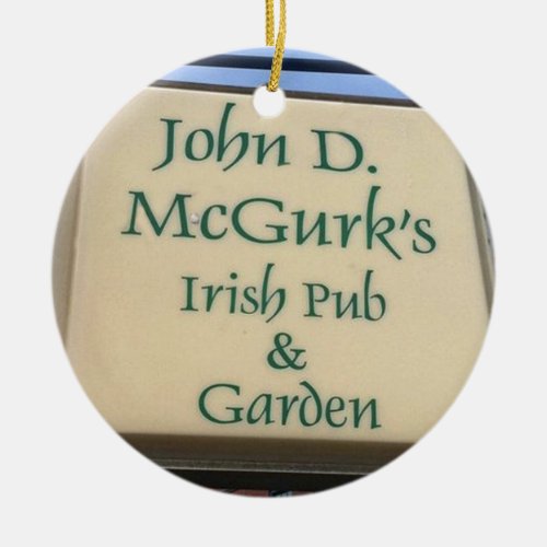 McGurks St Louis Irish Pub Christmas Ornament