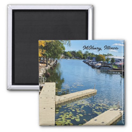McHenry Illinois Fox River Boatway Magnet