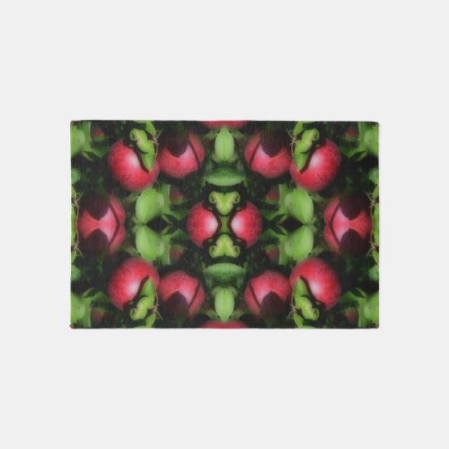 McIntosh Apples On The Tree Nature Abstract  Rug