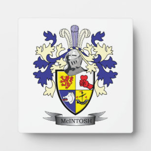 McIntosh Family Crest Coat of Arms Plaque