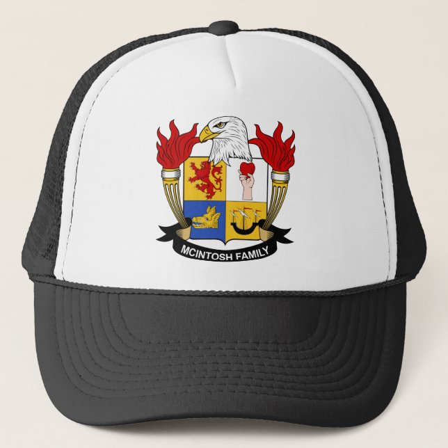 McIntosh Family Crest Trucker Hat (Front)