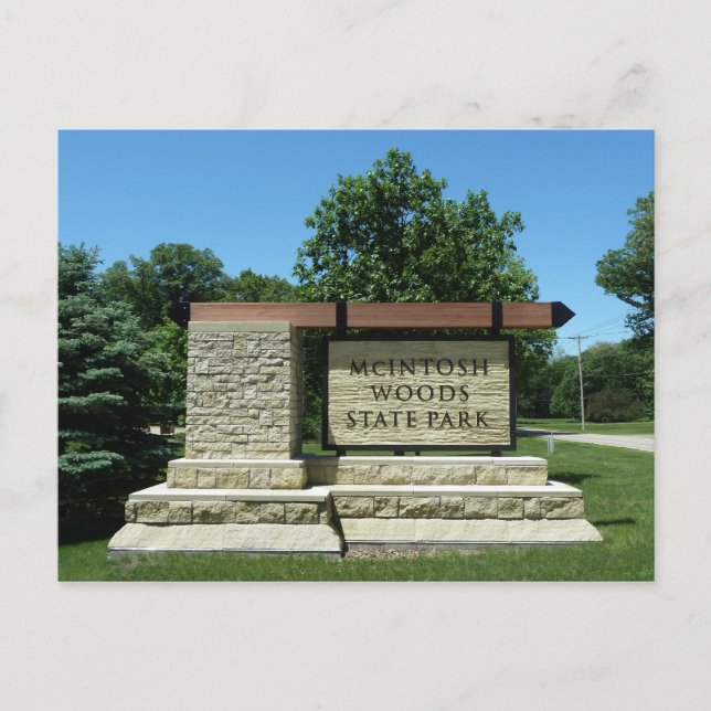 McIntosh Woods State Park, Iowa Postcard (Front)