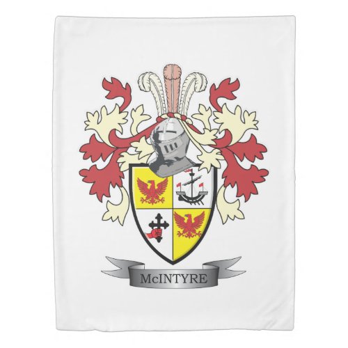 McIntyre Family Crest Coat of Arms Duvet Cover