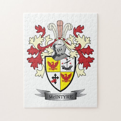 McIntyre Family Crest Coat of Arms Jigsaw Puzzle