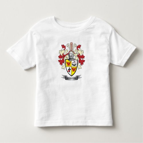 McIntyre Family Crest Coat of Arms Toddler T_shirt