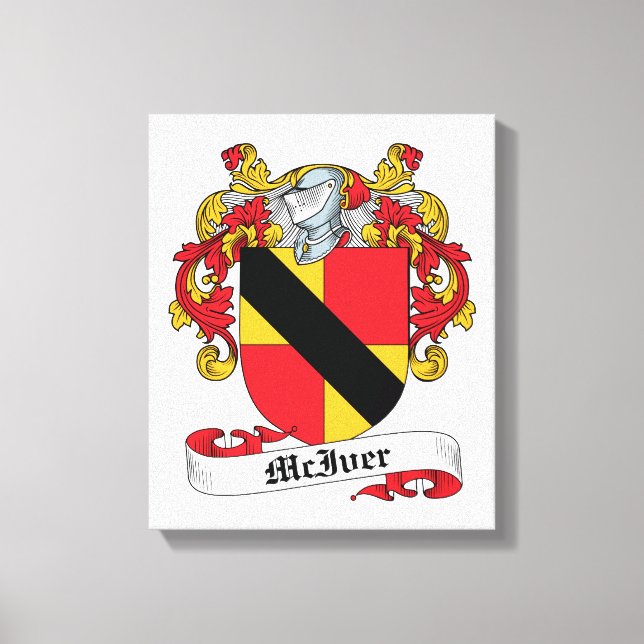 McIver Family Crest Canvas Print (Front)
