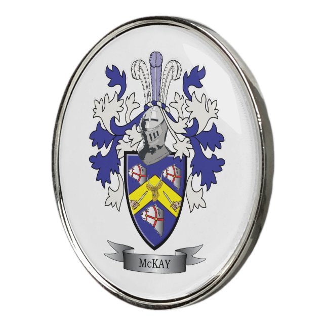 McKay Family Crest Coat of Arms Golf Ball Marker (3/4)