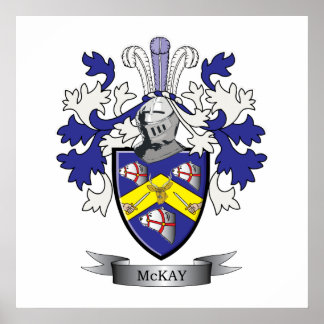 McKay Family Crest Coat of Arms Poster