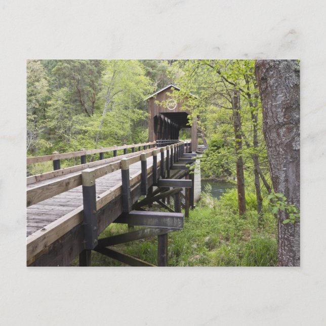 McKee covered bridge, Jacksonville, Oregon Postcard (Front)