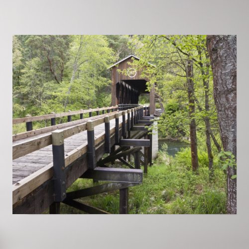 McKee covered bridge Jacksonville Oregon Poster