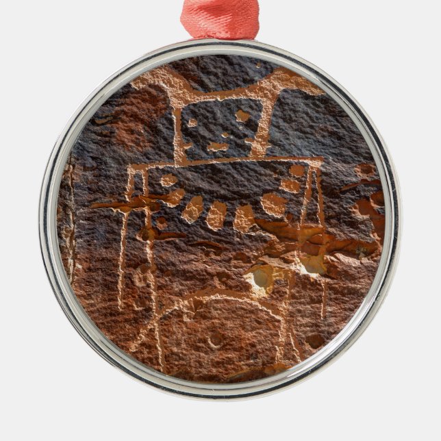 Mckee Springs Petroglyph - Vernal - Utah Metal Ornament (Front)