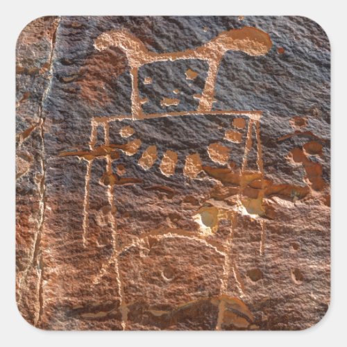 Mckee Springs Petroglyph _ Vernal _ Utah Square Sticker