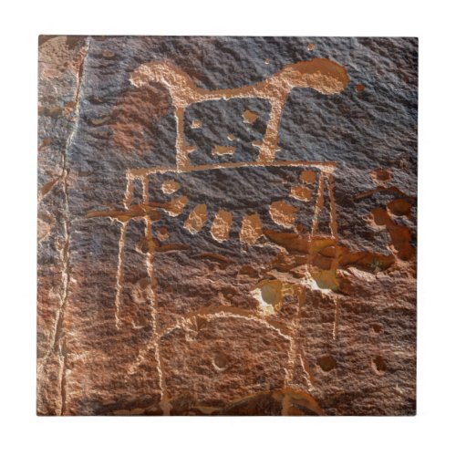Mckee Springs Petroglyph _ Vernal _ Utah Tile