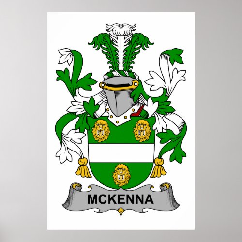 McKenna Family Crest Poster