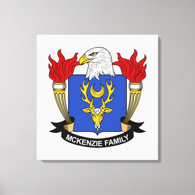McKenzie Family Crest Canvas Print (Front)