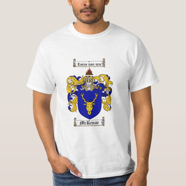 Mckenzie Family Crest - Mckenzie Coat of Arms T-Shirt (Front)