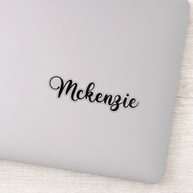 Mckenzie Name - Handwritten Calligraphy Sticker (Detail)