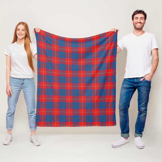 McKerrell Red Plaid Fleece Blanket (In Situ)
