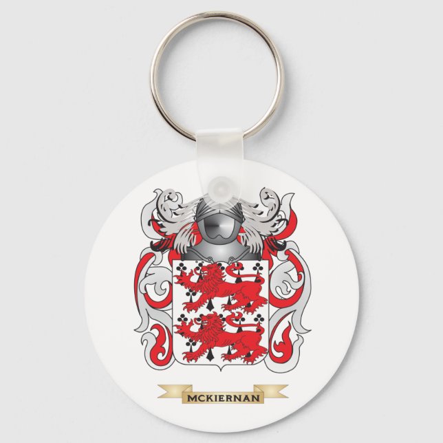 McKiernan Coat of Arms (Family Crest) Keychain (Front)