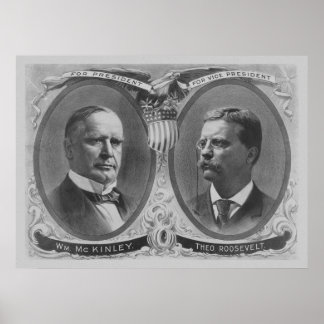 McKinley and Roosevelt Election Poster