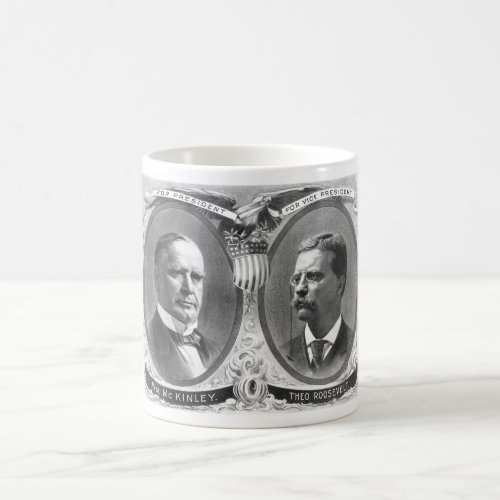 McKinley and Roosevelt Election Poster Coffee Mug