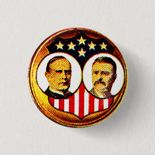 McKinley-Roosevelt jugate Button