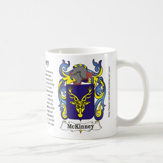 McKinney Family Coat of Arms on a mug (Right)