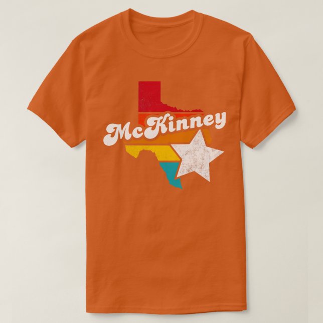 McKinney Texas Vintage Distressed Souvenir 2 T-Shirt (Design Front)