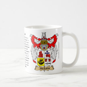 McLain, the Origin, the Meaning and the Crest Coffee Mug