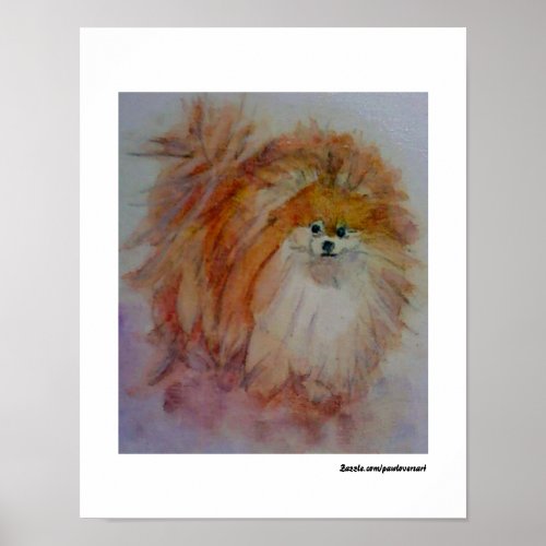 MClairArts PawLoversArt Pomeranian Print