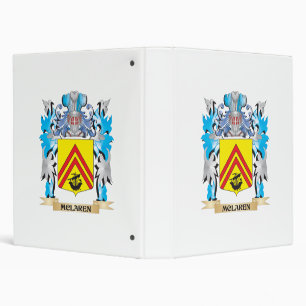 Mclaren Coat of Arms - Family Crest 3 Ring Binder
