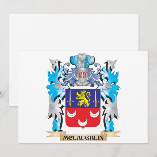 Mclaughlin Coat of Arms - Family Crest (Front/Back)