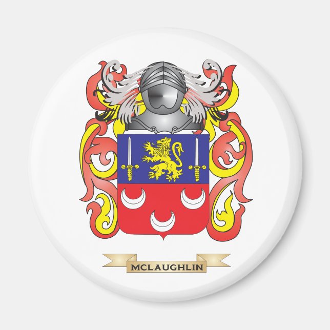 McLaughlin Coat of Arms (Family Crest) Magnet (Front)
