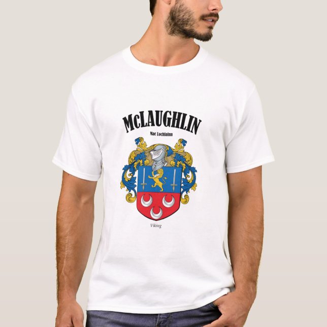 McLAUGHLIN Crest Translation & Meaning T-Shirt (Front)