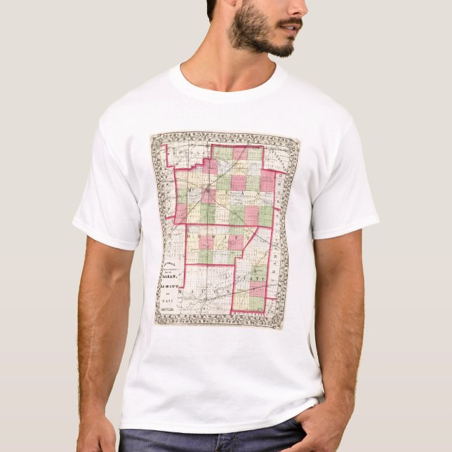 McLean, De Witt, Piatt counties T-Shirt (Front)