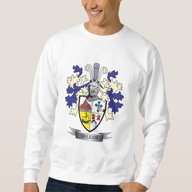 McLean Family Crest Coat of Arms Sweatshirt (Front)