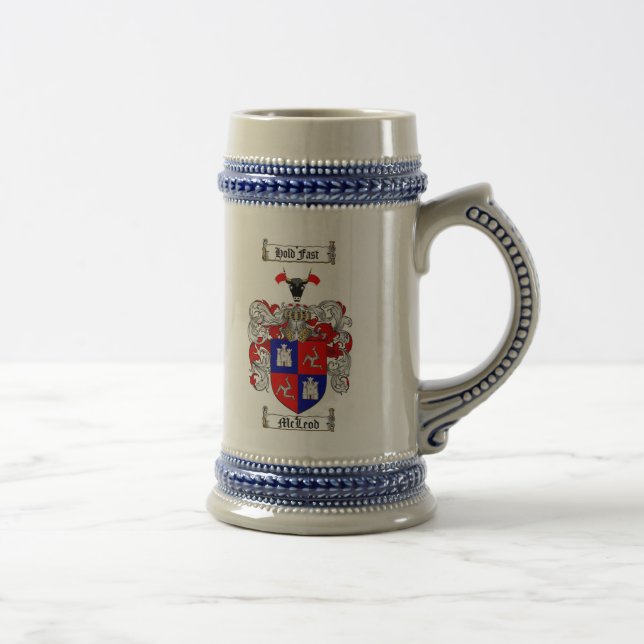 Mcleod Coat of Arms Stein / Mug (Right)
