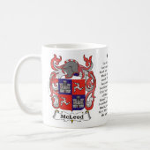McLeod, the History, the Meaning and the Crest Coffee Mug (Left)