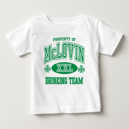 Mclovin Irish Drinking Team Baby T-shirt