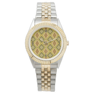 MCM Art Deco Diamond Pattern Watch