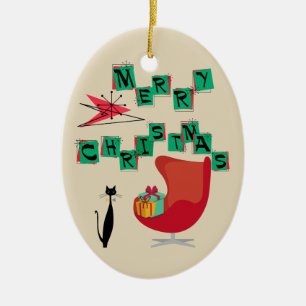 MCM Atomic Era Christmas Ornament