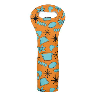 MCM Atomic Shapes Turquoise on Orange Wine Bag