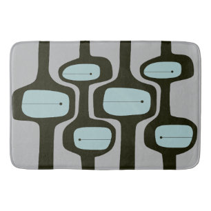 MCM Bath Mat - Vintage Blue and Gray