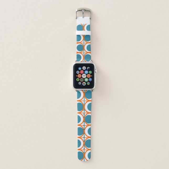 MCM Circles and Lines Apple Watch Band (Front)
