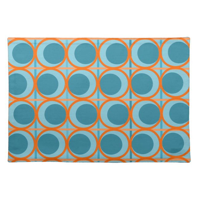 MCM Circles and Lines  Cloth Placemat (Front)