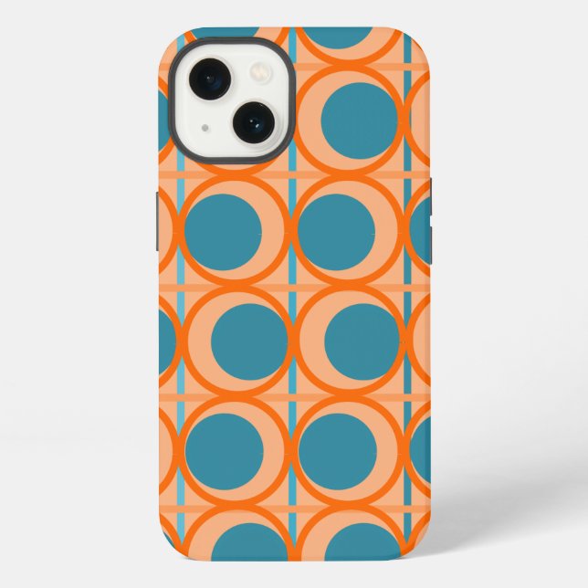 MCM Circles and Lines  Iphone Case (Back)